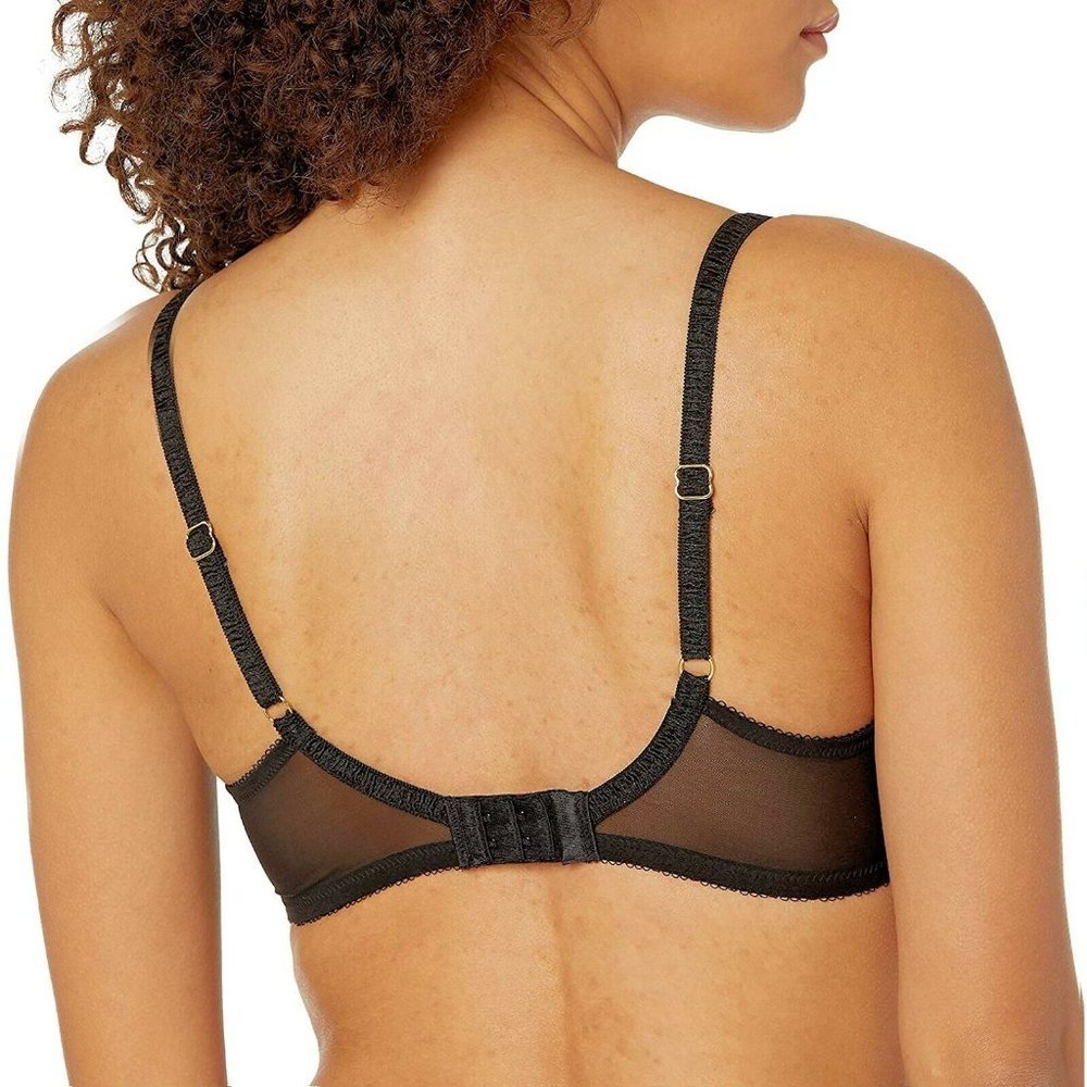 WACOAL Scene Stealer Lace Underwire Bra Black 32DD #855312 NEW - Picture 3 of 13